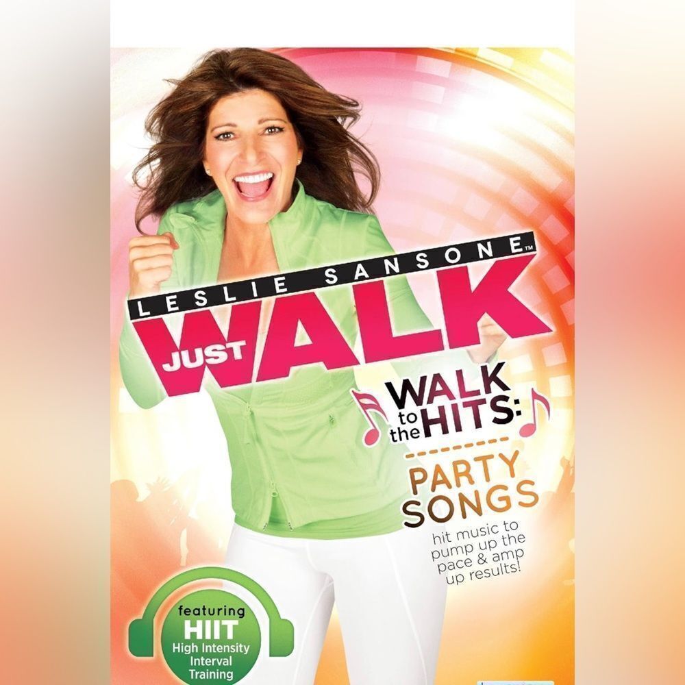 *30off3* NWOT. Leslie Sansone: Walk to the Hits Party Songs. DVD.